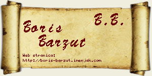 Boris Barzut vizit kartica